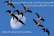 بیماری آنفلوانزای فوق حاد پرندگان، یک بیماری مسری مشترک بین طیور و انسان می باشد و بایستی به توصیه های بهداشتی دامپزشکی، توجه نمود