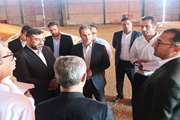 بازدید مدیرکل دامپزشکی، رییس کل دادگستری استان هرمزگان و دادستان بندرعباس از انبارهای تخلیه نهاده های دامی در بندر شهید رجایی 