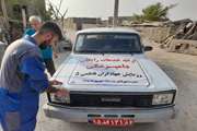 اردوی جهادی دامپزشکی در مناطق روستایی کلاتو و قنات تنگو در شهرستان بندرلنگه 
