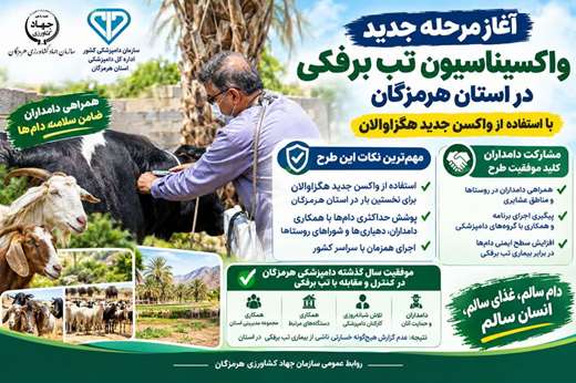 آغاز واکسیناسیون تب برفکی در استان هرمزگان  