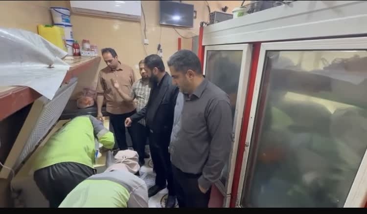 کشف و معدوم سازی 500 کیلوگرم فرآوده خامی دامی غیر مجاز در شهرستان قشم